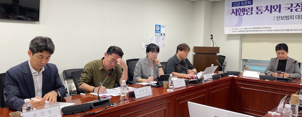 시행령 통치와 국정원의 대공수사권 부활 토론회