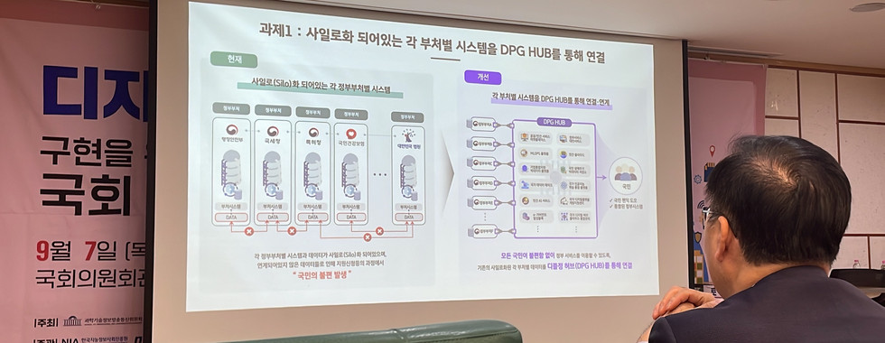 디지털플랫폼정부 구현을 위한 국회 토론회